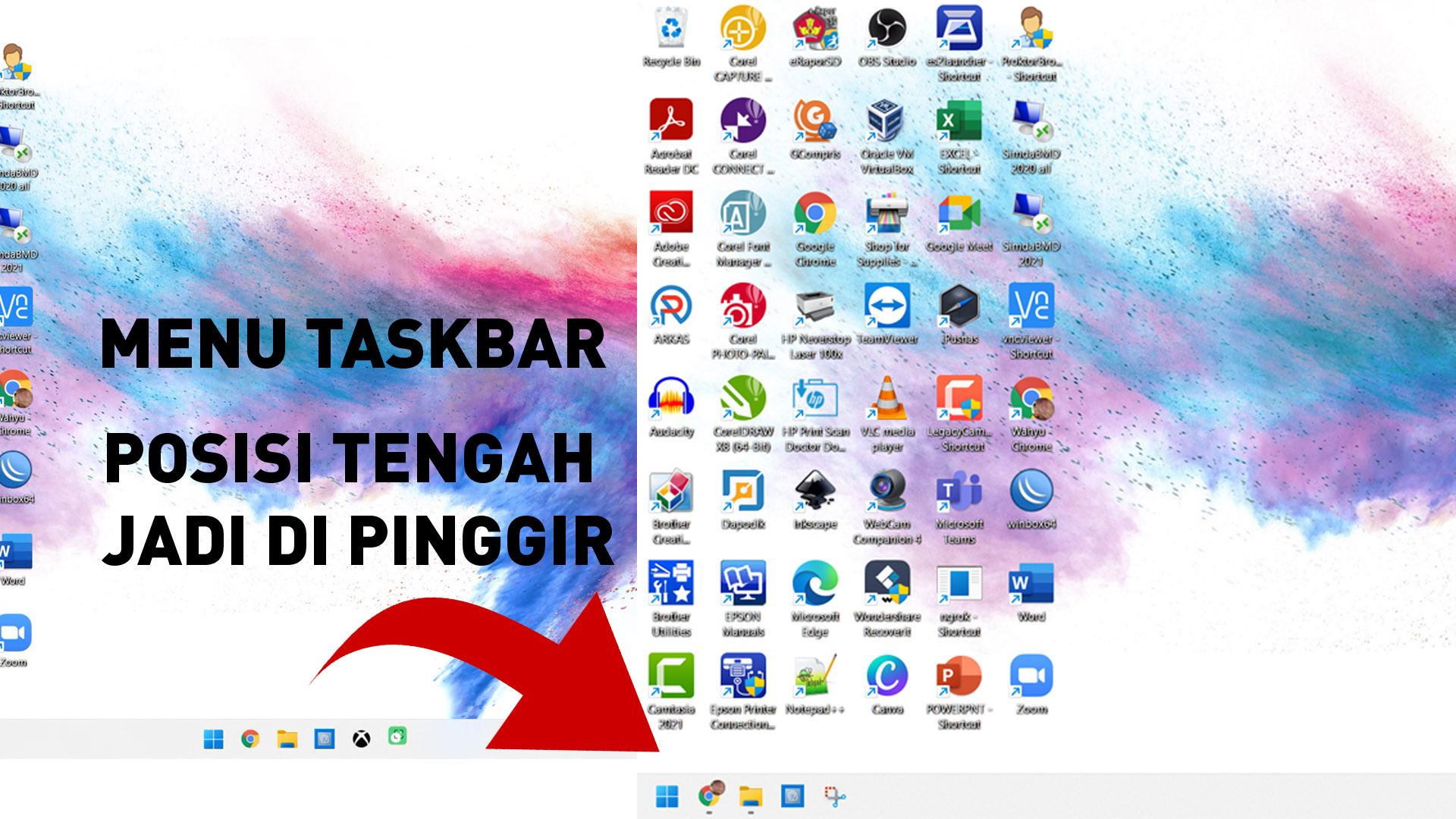 Cara Mengubah Posisi Menu Taskbar Di Windows 11 Wahyu Setiyono