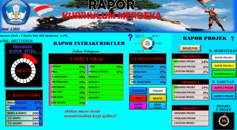 rapot kurikulum merdeka